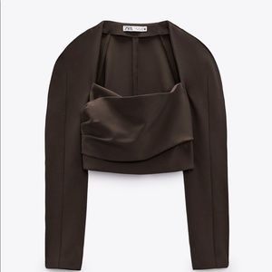 Zara Voluminous Draped Top